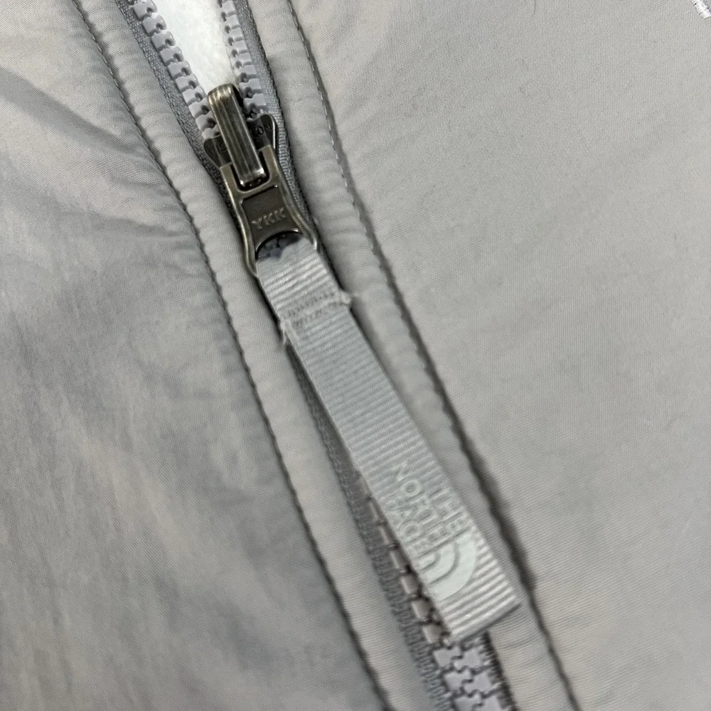 The North Face Jacket Girls 14/16‎ White Gray Fleece Zip Polartec Classic